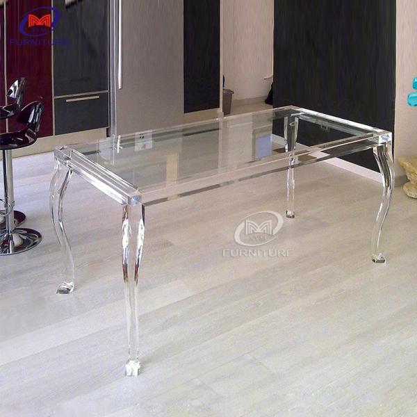 ODM Rectangle Plastic Coffee Clear Acrylic Table Commercial Furniture