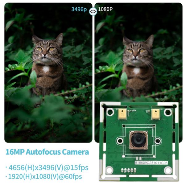 Mini 16MP 4K Sony CMOS USB Autofocus Camera Module For Embedded Camera Modules