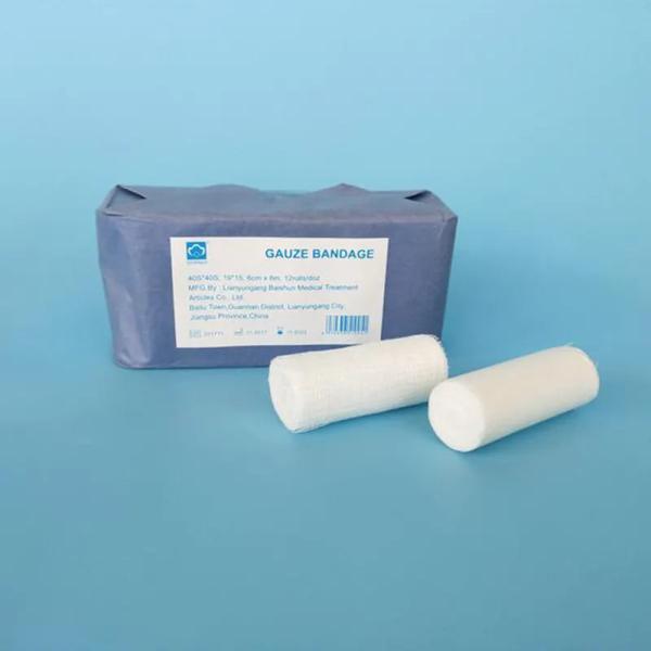 Medical Gauze Bandage Roll 100% Absorbent Cotton Sterile & Non-Sterile Option CE ISO13485 Certified