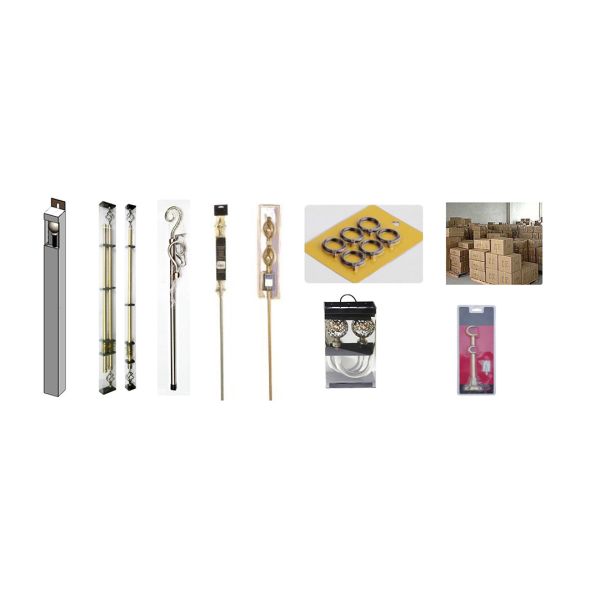 Home Decor Double Curtain Rail Bracket Curtain Rod Parts
