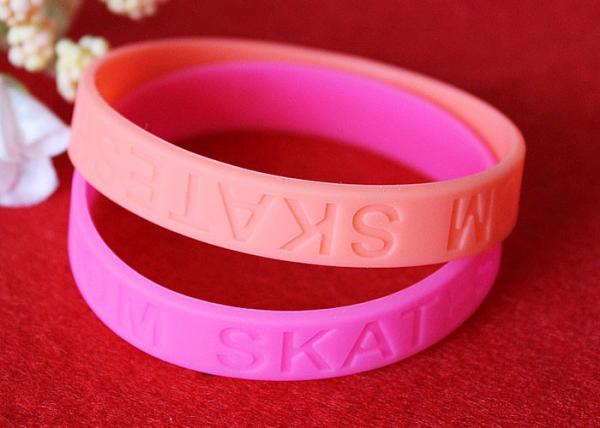 PMS Matching Rubber Support Bracelets Depressed Logo Process Waterproof