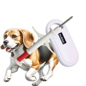 RFID FDX-B 1342khz Animal Glass Tube Syringe Microchip Injector 2125x12mm ICAR Non Shared Code Pet Tracking Instrument