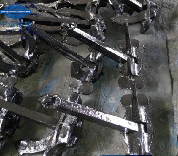 300KG to 46000KG Marine Hall Anchor  with  IACS cert. Black Painted Stockless Anchor