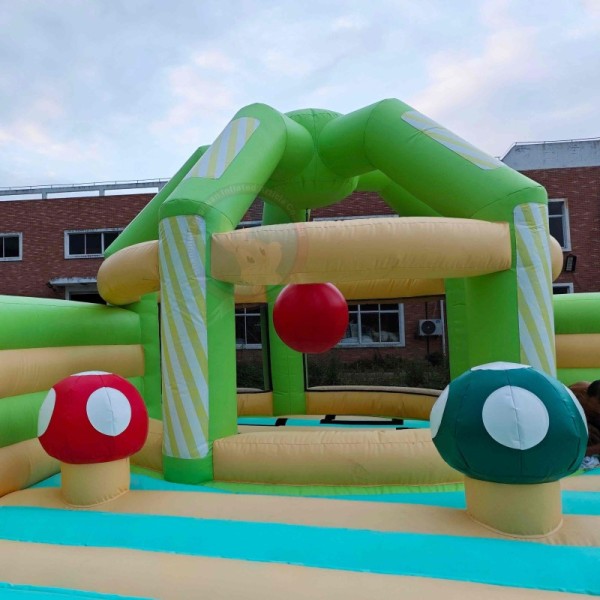 Colorful Inflatable Fun City Kids Amusement Park Custom Obstacle Course Playground Commercial Inflatable Games