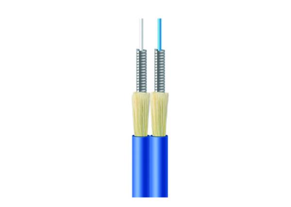 Duplex Zipcord Spiral Stainless Steel Armored Indoor Fiber Optic Cable