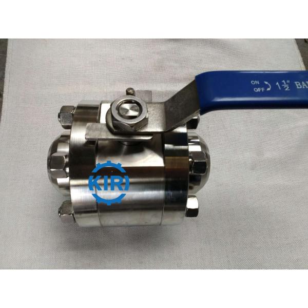 Butt Weld End High Pressure Ball Valve RPTFE / PEEK Valve Seat Design