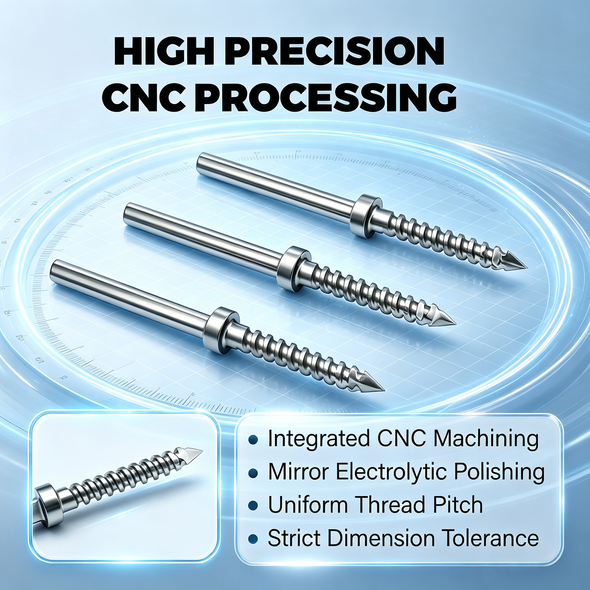 Customized Threaded Pin With Precision External Thread