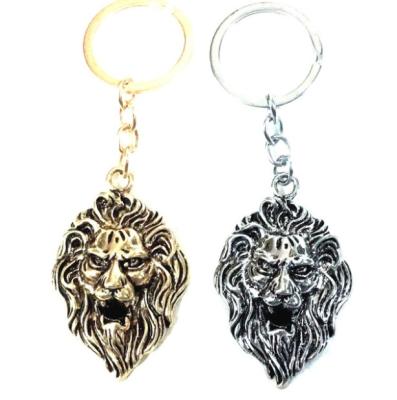 Lion Head Metal Keychains Metal Animal Keychain Key Holder Souvenirs