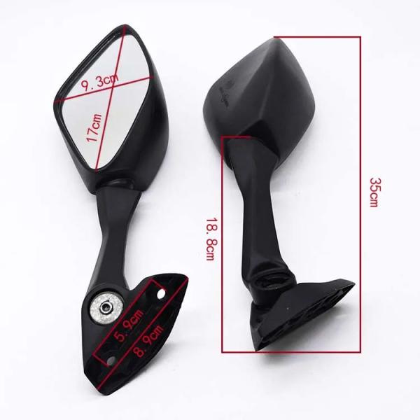 Black Plastic Motorcycle Rear View Mirror for Suzuki GSX250 GIXXER SF150