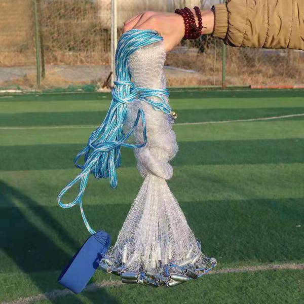 6FT Double Knot Nylon Mono filament Fish Farming Casting Net for Recreational Fishing
