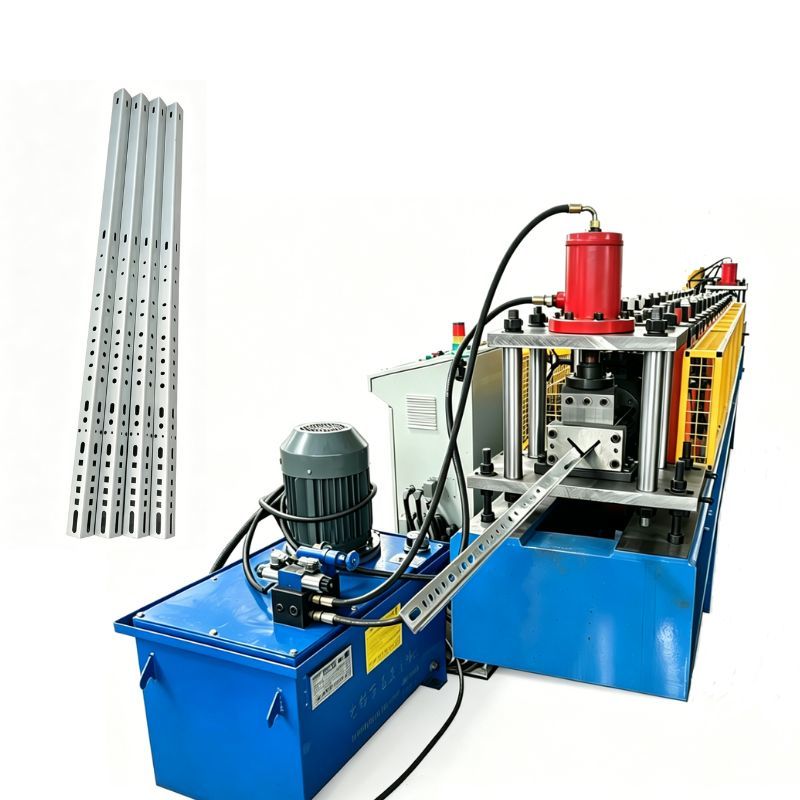 2.0mm-2.8mm Thickness Galvanized Steel Sectional Garage Door Supportive Rail Making Machine, Garage Door Track Angle Roll Forming Machine