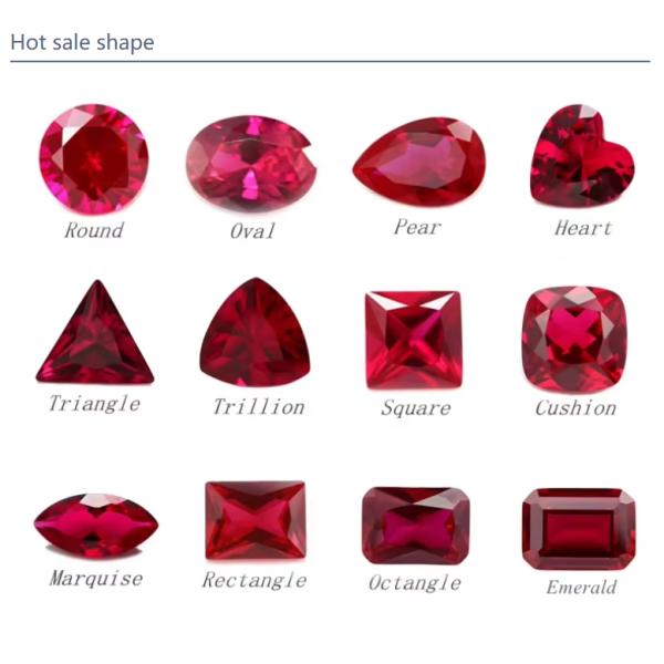 Драгоценные камни Сердце 3х3 мм до 10х10 мм 33# 34# Синий сапфир Синтетические камни