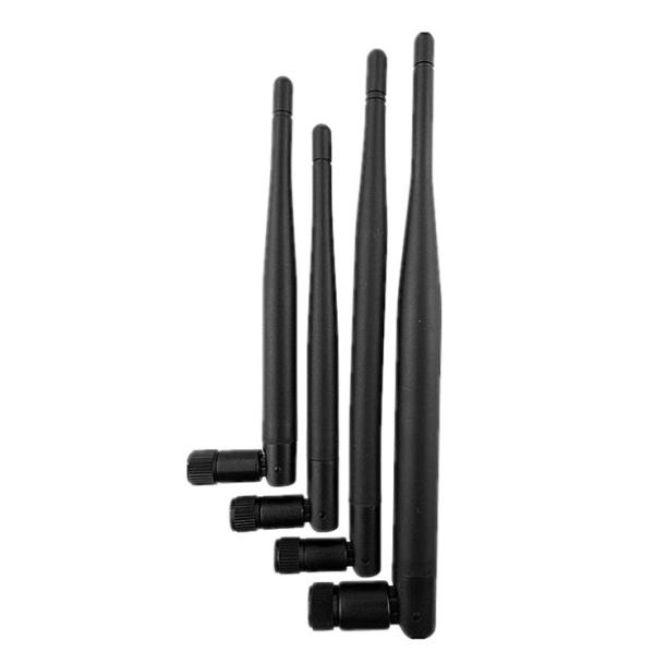 Straight Dual Band Rubber Duck  Wireless Omni Antenna 10km Range For Wifi Router