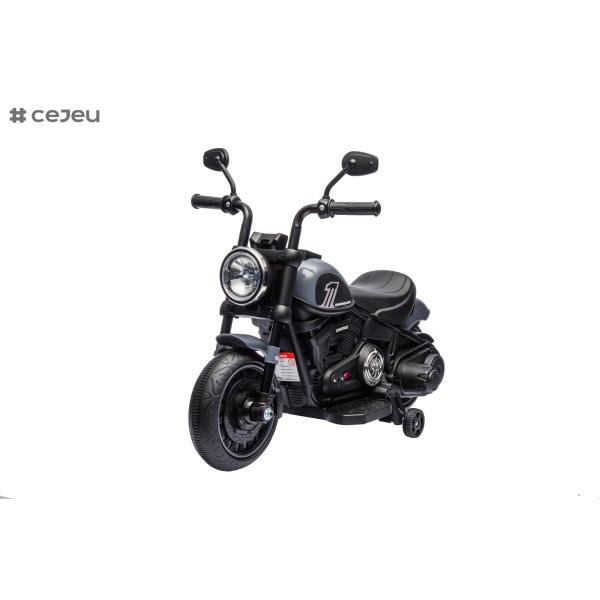 Electric Kids Motorcycle Toy, Music & Lights, Hand Acceleration & Foot Brake, 6V4.5AH