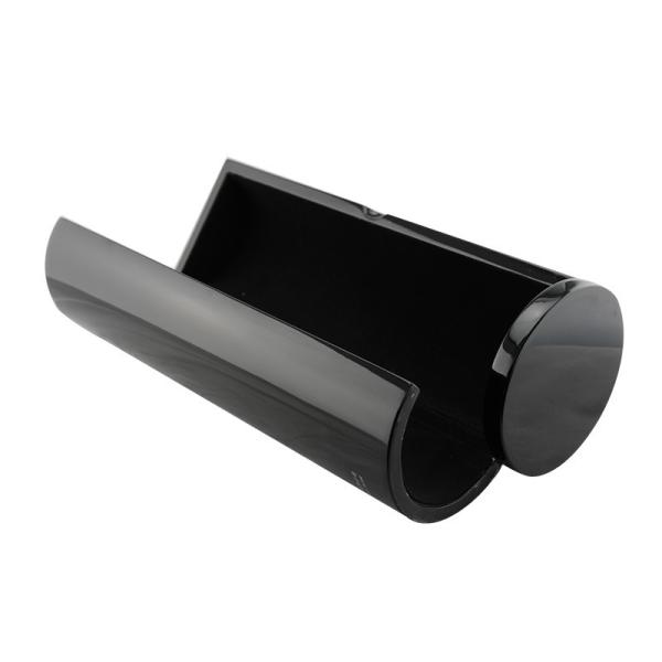 Custom Black Personalised Wine Gift Box Durable With Cylindrical Design