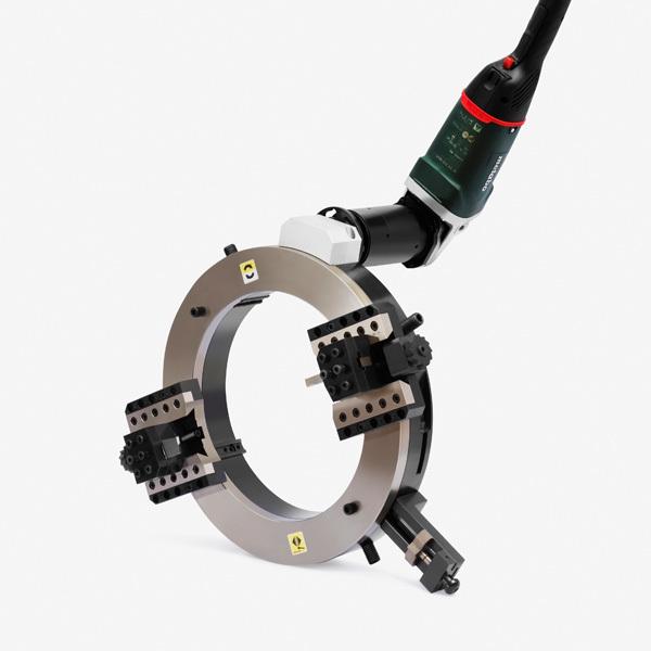 Máquina de corte de bisela de tubería eficiente de 8-14 pulgadas con construcción duradera