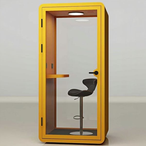 Soundproof Phone Booth with 35±5 dB Noise Reduction 7 Layer Sound Insulation and 5 Year Warranty