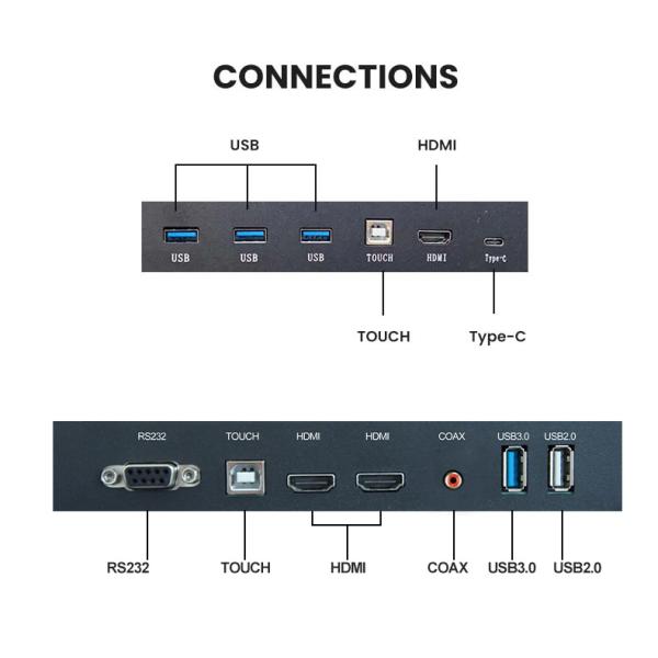 65/75/85/86/98/110 Inch LCD Display Smart Board  Electonric Board Educational Equipment Interactive White Board