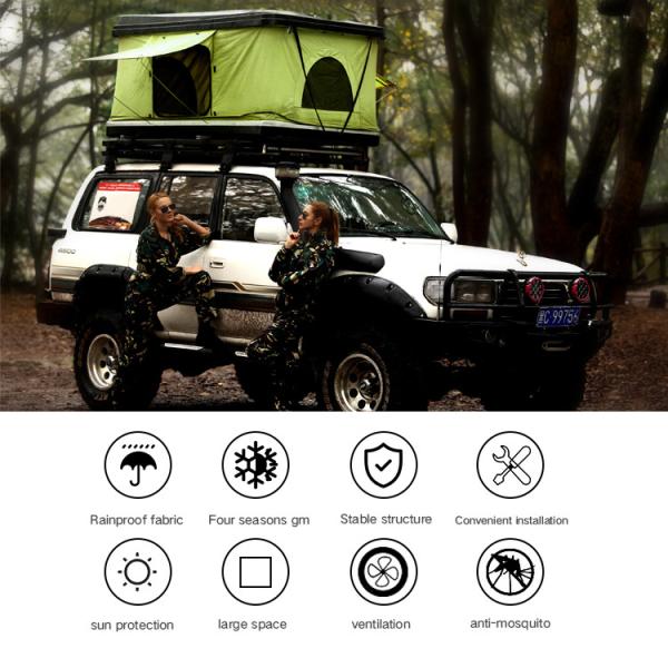 Выход фабрики вне располагаясь лагерем шатра водоустойчивой крыши автомобиля раковины ABS трудной верхнего для автомобиля SUVs