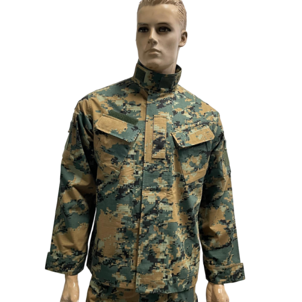 Digital Camouflage Wear-Resistant Outdoor Tactical Training Uniform Camo Jacket