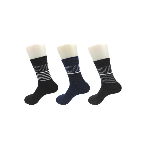 Chaussettes noires de robe de coton de service d'OEM avec la fibre/cachemire/coton organique