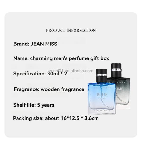 30ml*2 Long Lasting Natural Fragrance Body Spray for Men Charming Fragrance Original