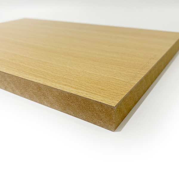 High Density Melamine Faced MDF Sheets Elegant Light Wood Grain Texture Fade Resistant