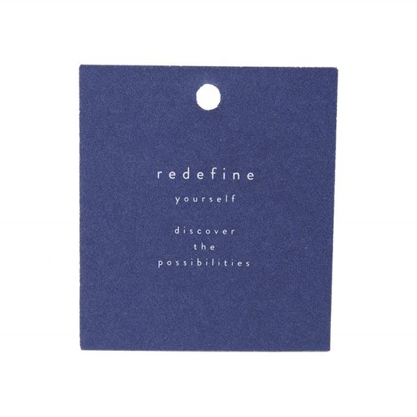 Luxury Recycled Garment Labels Embossed Custom Printing Hang Tags Special Cardboard Clothes Hangtags For Clothing