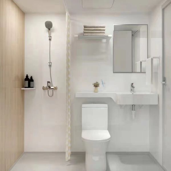 custom size SMC P-basin P-shape SMC bathroom sink  one-piece molded SMC vanity basin