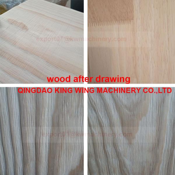 1300mm wire brush roller wood drawing machine for wood floor