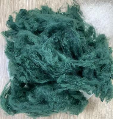 Blackish Green Recycled Polyester Staple Fiber 1.5D 38mm