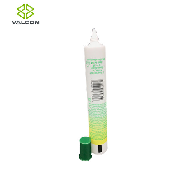 45 ML Shampoo Tube Packaging , Plastic Tube Bottles Green Slant Tip Cap