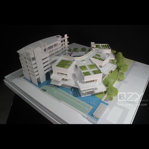 SZAD 1/100 Modelo de jardim de infância Modelos arquitetônicos em miniatura