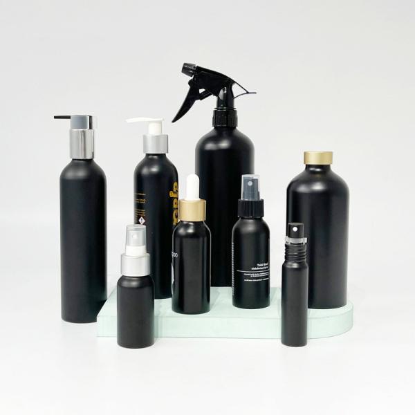 380ml garrafas cosméticas de alumínio, garrafas de alumínio do champô com bomba da loção