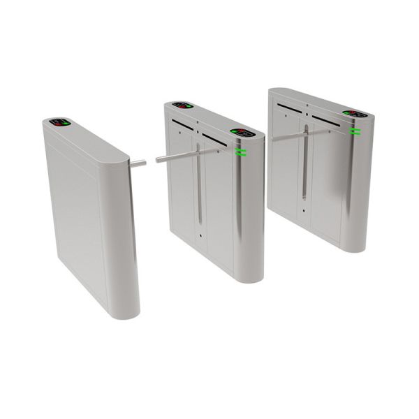 SS304 Stainless Steel Drop Arm Turnstile with Face Recognition System and 30 Person Per Minute Flow Rate