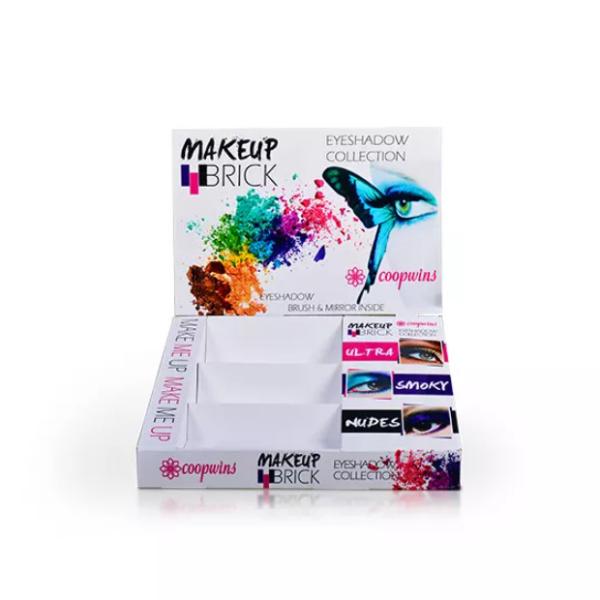 Cosmetics / Makeup Cardboard Countertop Display , PDQ Paper Display Box