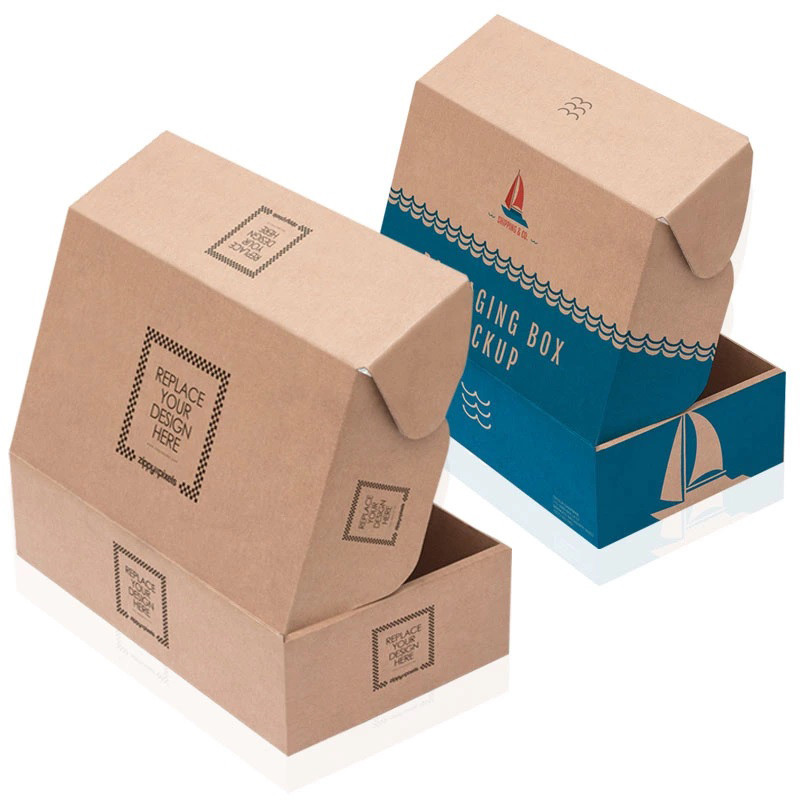 Горячая отпускная цена Recyclable низкий изготовленный на заказ логотип бренда напечатал складывая ботинок Kraft гофрировала коробки доставки