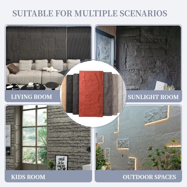 Hot Selling Factory Price High Quality PU Stone Wall Panel for Outdoor Indoor Decoration Modern Style Waterproof and Anti-Static