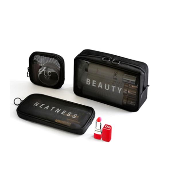 New 2019 small lipstick portable storage bag web hot three-piece carry-on makeup bags