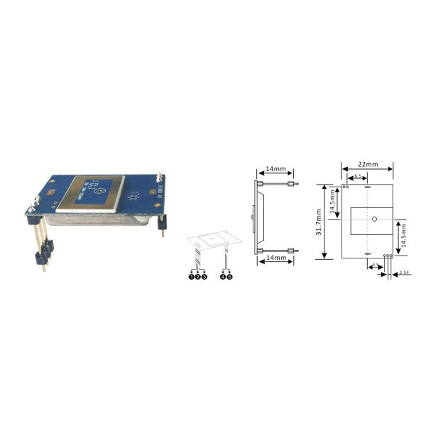 10% постоянного цикла работы Микроволновой датчик движения 1Hz ~ 2KHz Приемник Пропускная способность 5.8G