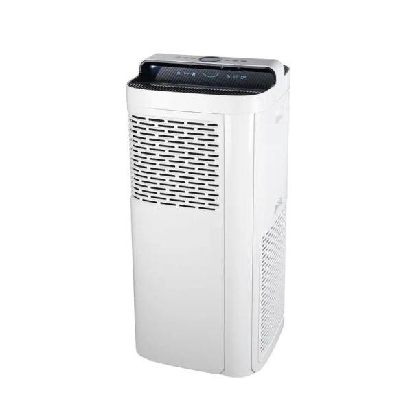 Homefish Grande cobertura Purificador múltiplo Purificador de ar HEPA Filtros de carbono LED Display de qualidade do ar Purificador de saída lateral duplo