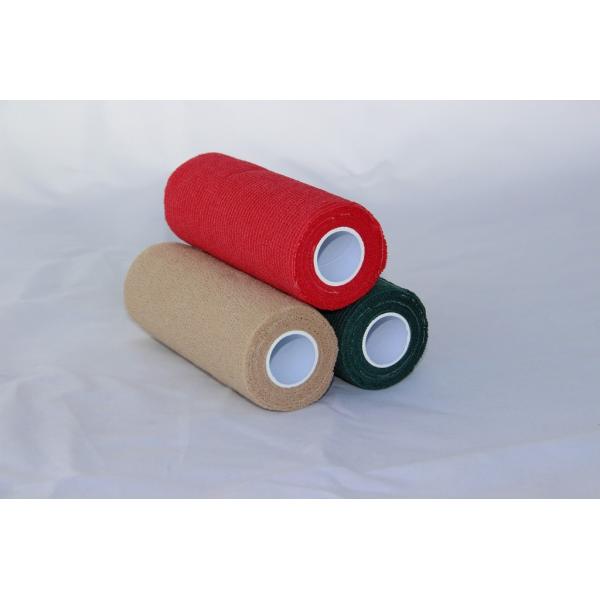 Co respirable - doble al uno mismo cohesivo - abrigo elástico del vendaje del algodón adherente