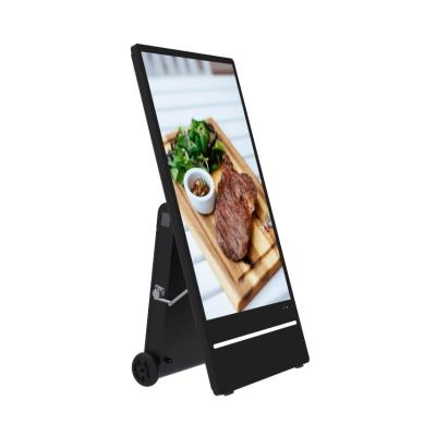 43 Battery-Driven Full Color Digital Poster with Built-In CMS | 1500 Nits High-Visibility Outdoor Advertising Panel OEM Module