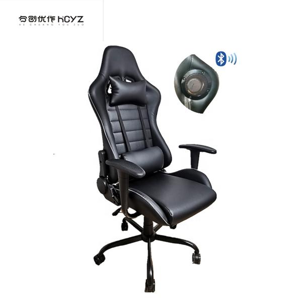 Synthetic Leather RGB Gaming Chair with Massage Function RGB Lights and High Comfort