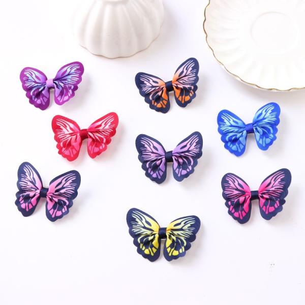 Ribbon Hair Clip Butterfly 6.2*5cm Stylish Addition to Your Fashion Collection