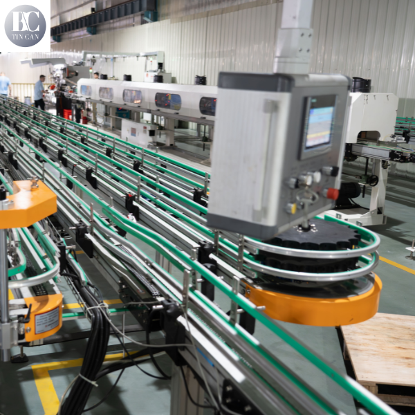 Envases de estaño transportadores envases de alimentos envases magnéticos envases verticales equipo de rotación