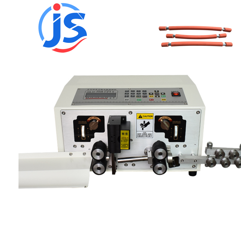JunSheng HR-220S Touch Screen Control High Speed Steel Blade Wire Cut And Strip Machine with 3500-5000pcs/hour Output