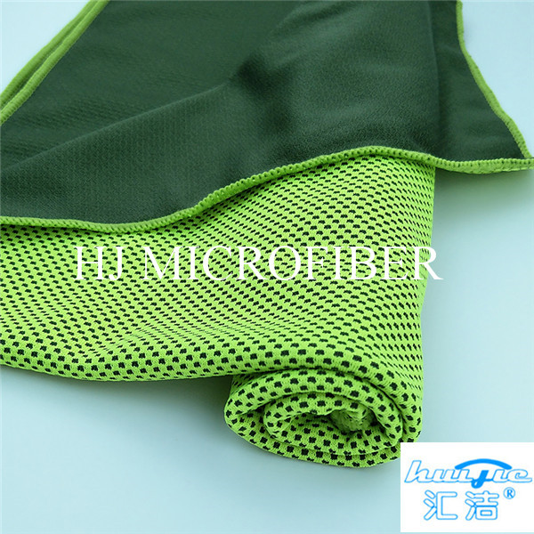 Green Color  Microfiber Cleaning Cloth Cooling Towel Bath & Beach Towel small microfiber cloth