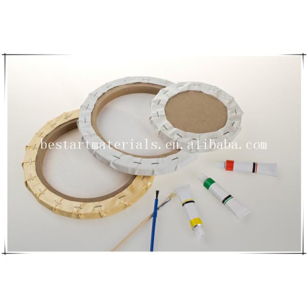 30cm Round Stretched Cotton Canvas Board for Painting