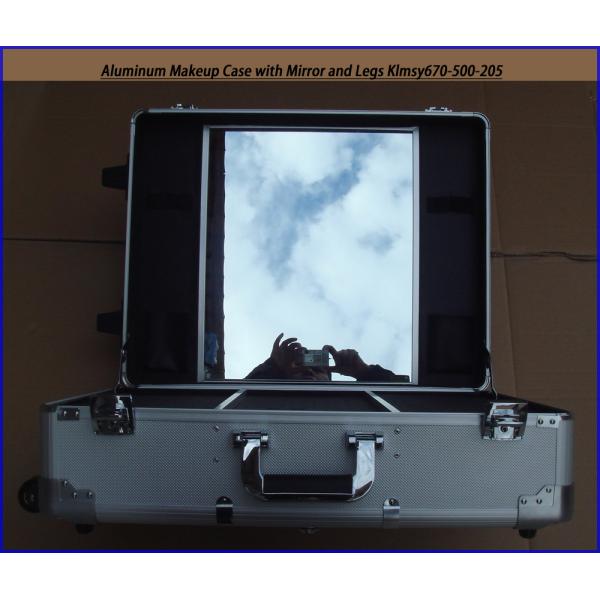 Aluminum Makeup Case with Mirror and Legs KLMSY670-500-205